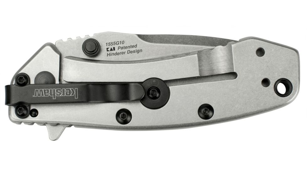 Kershaw Cryo, Black G-10 Handle, Stonewash Plain K1555G10