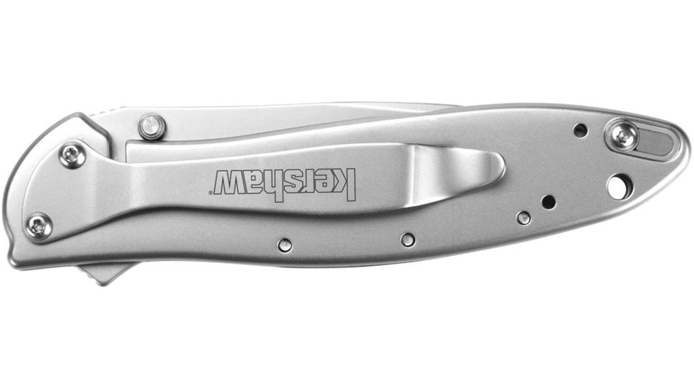 Kershaw LEEK Cutting Knife, 2.95in. Blade, Tanto, Anodized Aluminum, Stainless Steel 1660KER