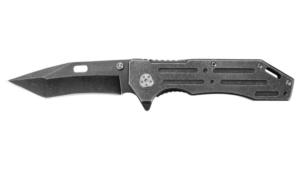 Kershaw Lifter Tanto Folding Knife,3.5in, Blackwash Steel Handle 1302BW