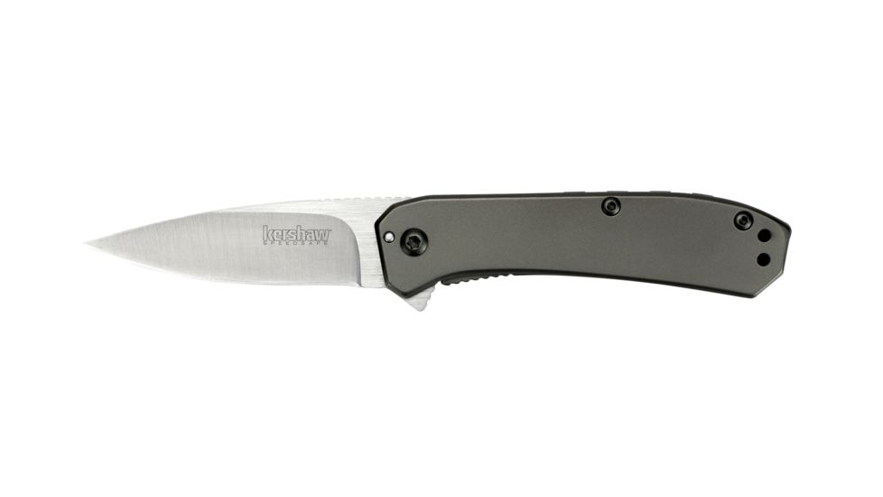 Kershaw Rexford Folding Knife, 2.5in, Stainless Steel Drop Point, 410 Stainless Handle, 3870