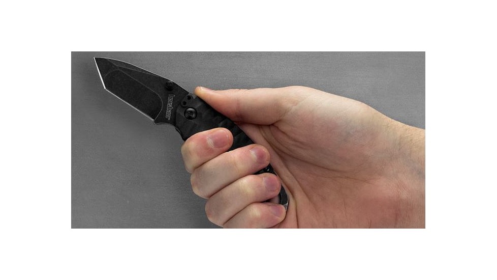 Kershaw Shuffle II Folding Knife, 2.6in, 8Cr13MoV, BlackWash, Black Glass-filled Nylon Handle, Clam Pack, 8750TBLKBWX