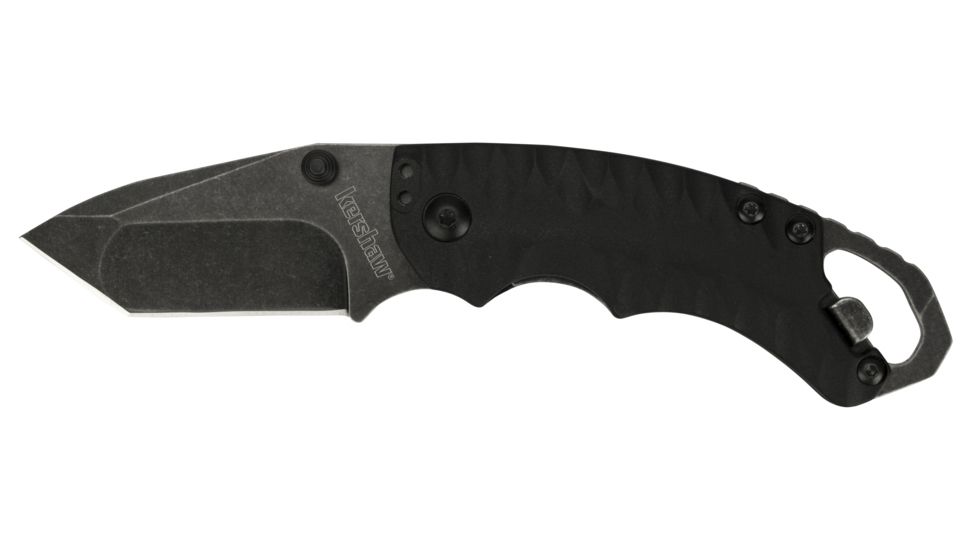 Kershaw Shuffle II Folding Knife, 2.6in, 8Cr13MoV, BlackWash, Black Glass-filled Nylon Handle, Box, 8750TBLKBW