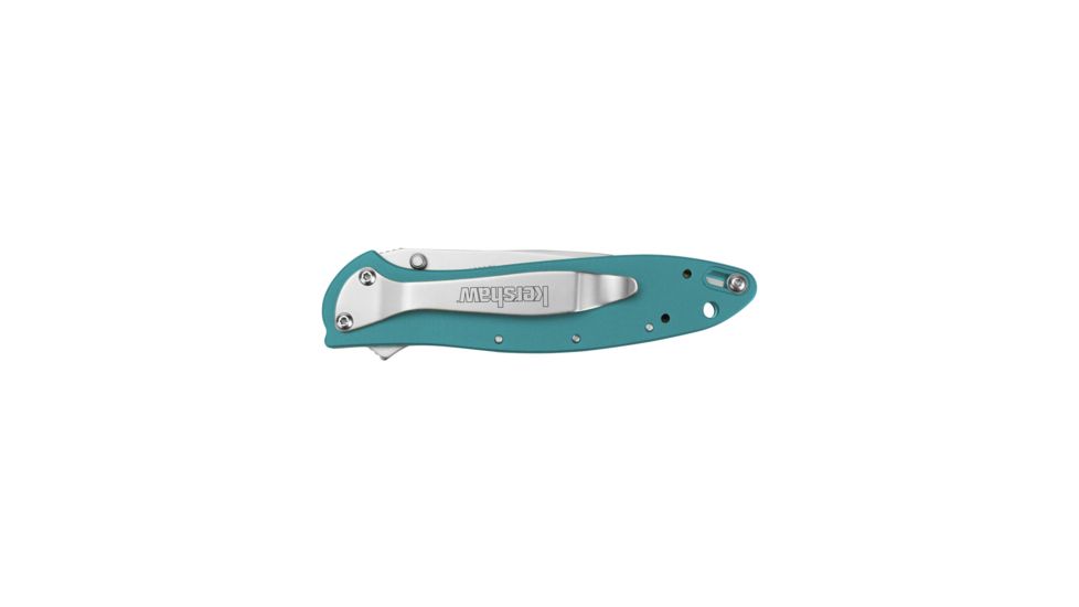 Kershaw Leek, Teal Aluminum Handle, Bead Blast Plain K1660TEAL