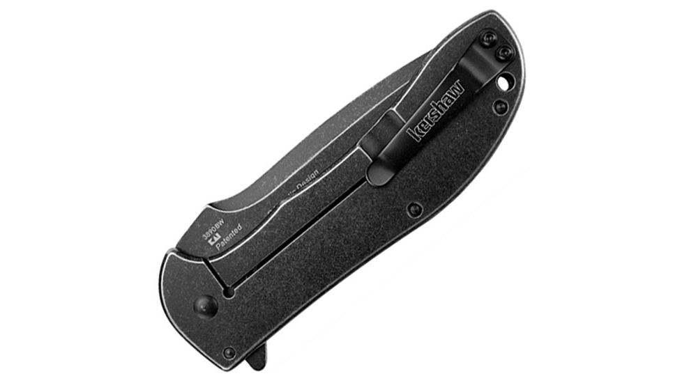 Kershaw Scrambler, Black G-10/Stainless Handle, Blackwash Plain K3890BW