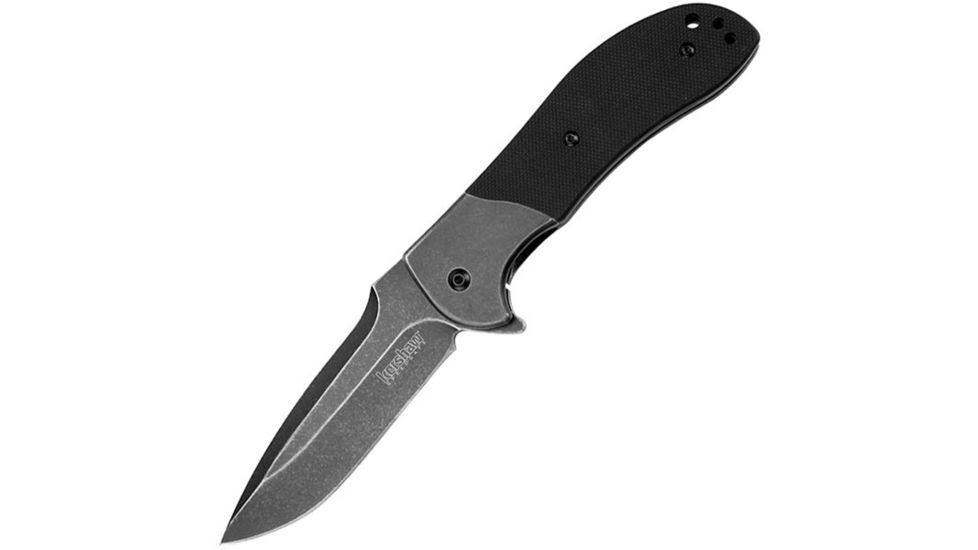 Kershaw Scrambler, Black G-10/Stainless Handle, Blackwash Plain K3890BW