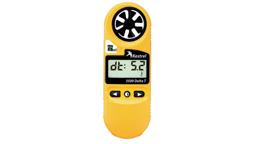 Kestrel 3500DT Weather Meter / Digital Psychrometer plus Delta-T, Yellow 0835DT