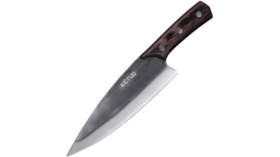 Ketuo 12.5in Chef's Knife, 12.5in Overall, 8.25in Stainless Blade, Walnut Handle, M5-101