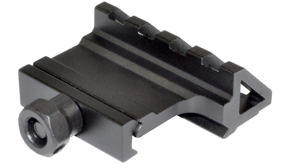 Kexuan 46 Degree Offset Picatinny 4 Slot Rail Mount, Black, 1.77, MOFAR