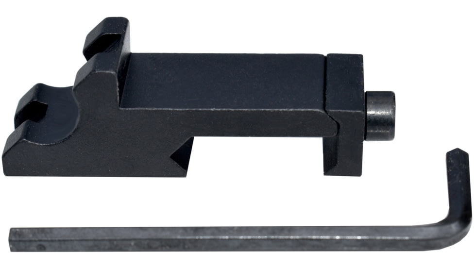 Kexuan 6 Degree Offset Picatinny 1 Slot Rail Mount, Black, ROS01