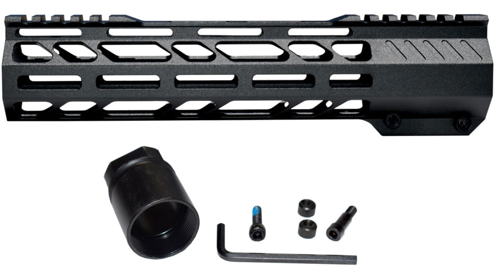 Kexuan M-LOK Free Float Handguard for .308 DPMS Low Profile Uppers, 10 in, Black, MM38E10-L
