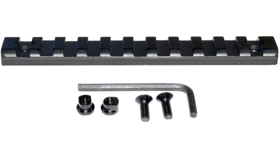 Kexuan Picatinny Rail Section for KeyMod Style Mounts, 11 Slot, Black, RL-KM11