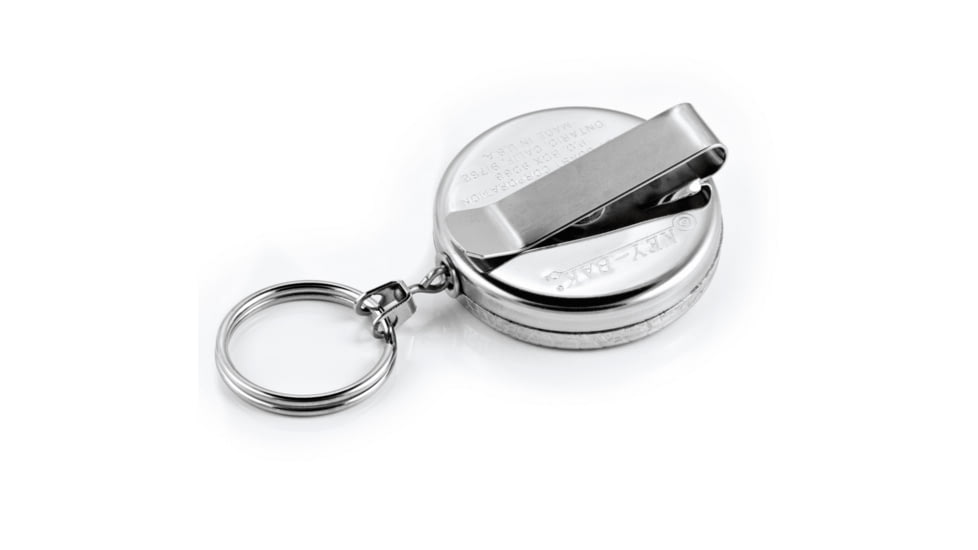 Key-Bak 36in Kevlar Keyholder, Textured Front, PAC, Chrome, 0484-721