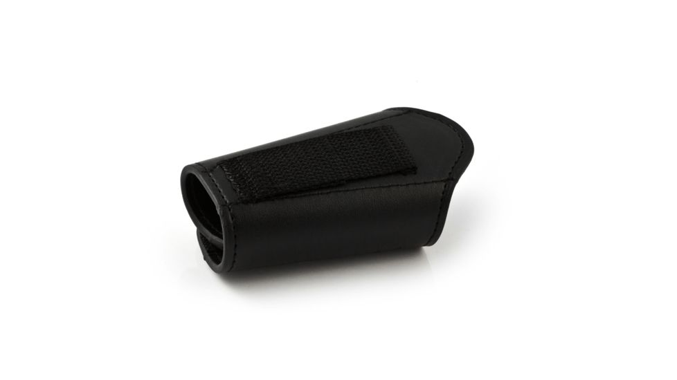 Key-Bak 8712 Key Silencer w/ Locking Removable Key Holder, 2.25in Belt Loop, Black Basket-Weave Textured Leather 0308-712