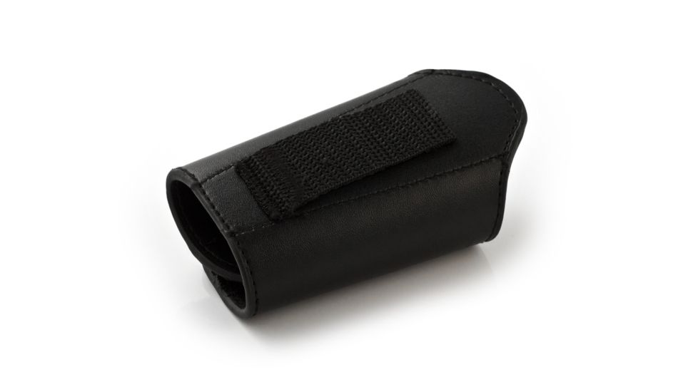 Key-Bak 8718 Key Silencer w/ Locking Removable Key Holder, 2.25in Belt Loop, Black Smooth Non-Textured Leather 0308-718