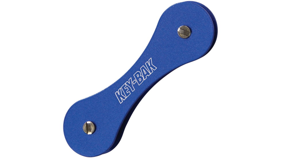 Key-Bak KEY-HUB Key Organizer Blue, Blue Handles, Compact, Holds 4 To 12 Keys, Zinc Alloy Frame, Boxed w/Hanging Tab, Blue, 0AC2-1501