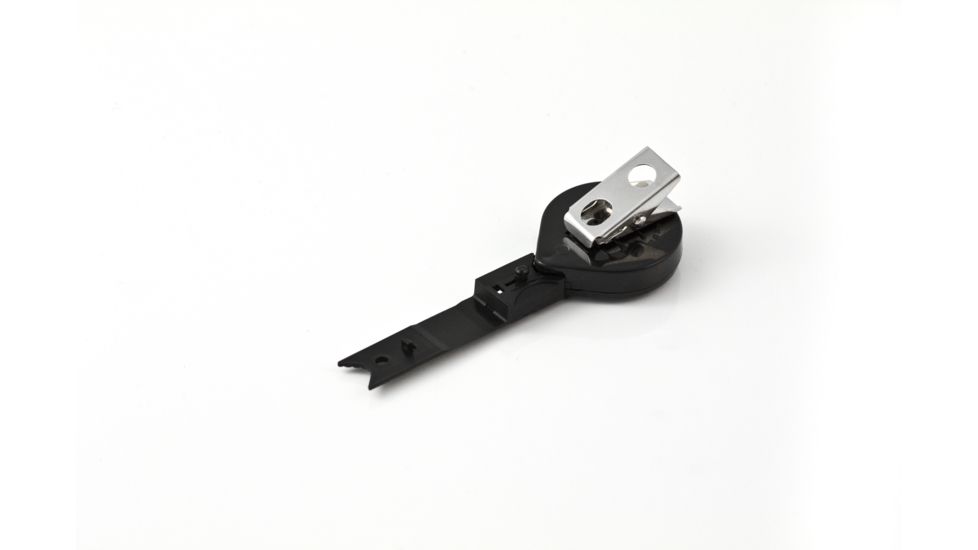 Key-Bak Mini-Bak ID Twist-Free Retractable Reel w/ 36in Nylon Cord, Swivel Bulldog Clip, Twist-Free ID Strap, Black 0067-013