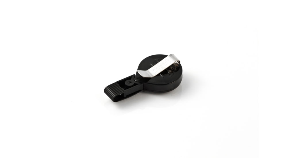 Key-Bak Mini-Bak ID Twist-Free Retractable Reel w/ 36in Nylon Cord, Steel Belt Clip, Twist-Free ID Strap, Black 0057-015