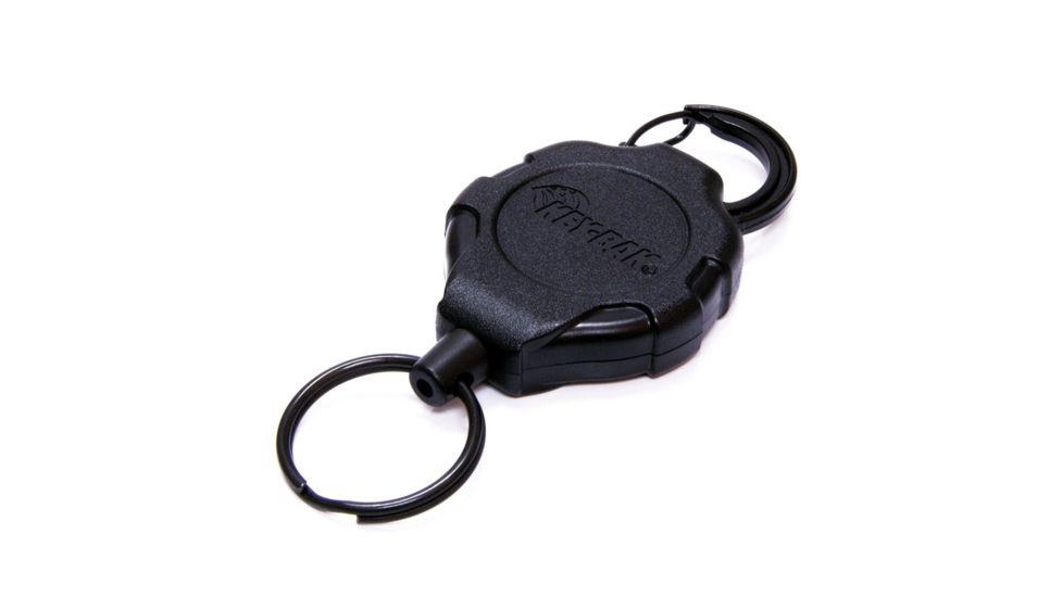 Key-Bak Ratch-It Key Holder, Heavy Duty 48 in,w/Ratchet Carabiner, Black 0KR2-3A11