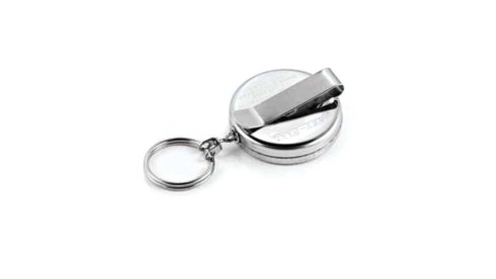 Key-Bak Super Duty Keyholder, Standard Clip, Textured Front, PAC, Chrome, 0485-701