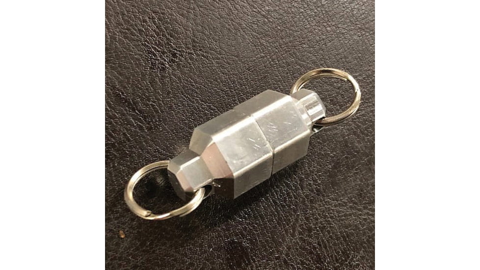 KeyBar MagNut Aluminum, 1in Overall, 0.5in Diameter Split Ring, MN-AL