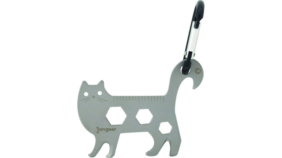 KeyGear Critter Multi-Tool, Cat 50-KEY0492, Silver 50-KEY0492