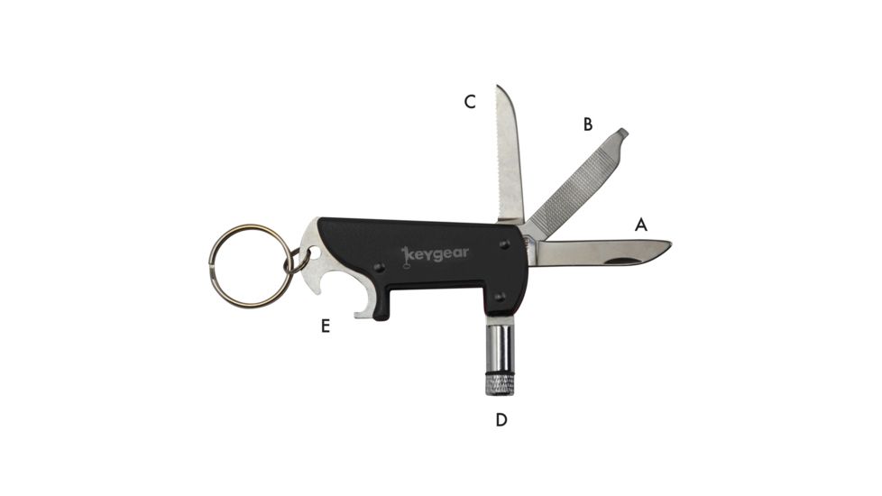 KeyGear LED Multi-Tool 2.0,Black 50-KEY0072-01