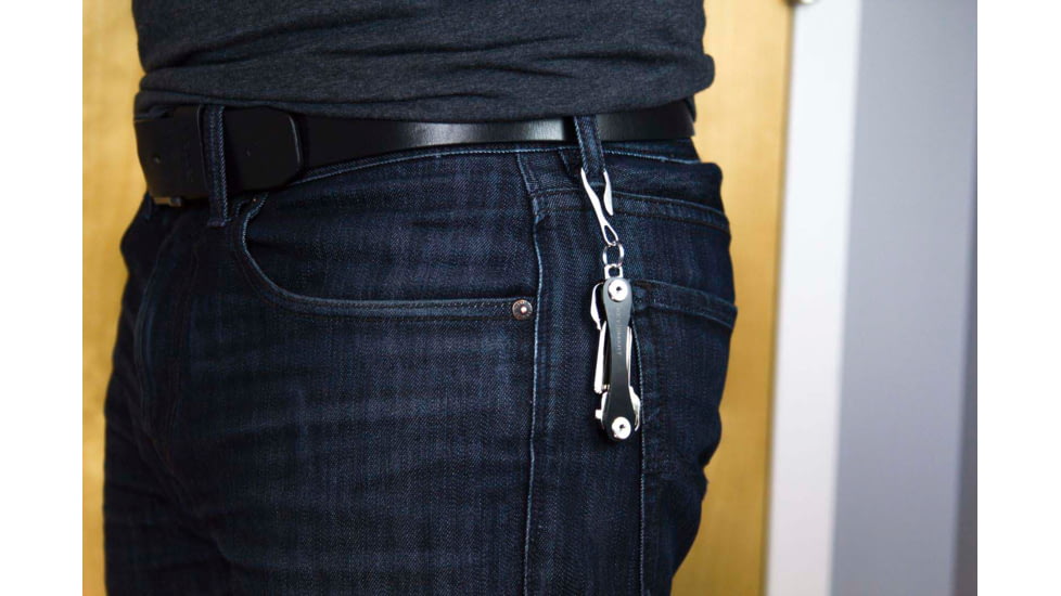 KeySmart KeySmart Key Dangler Belt Loop Clip, Stainless, KS805-SS