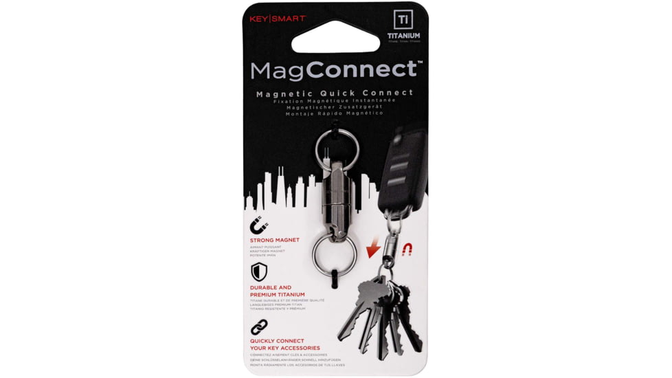 KeySmart MagConnect Magnetic Quick Connect, Titanium, KS814-TI