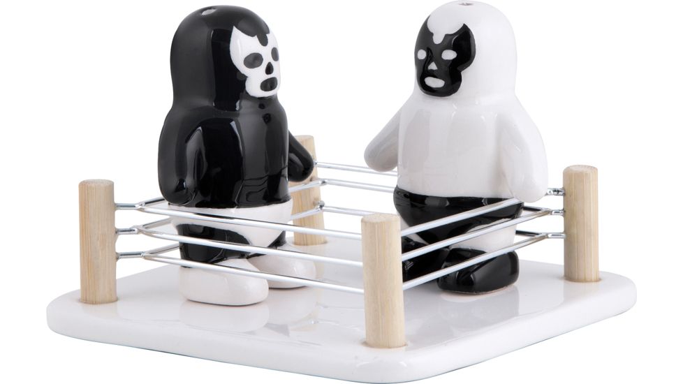 Kikkerland Luchador Salt &amp; Pepper Shakers SP20