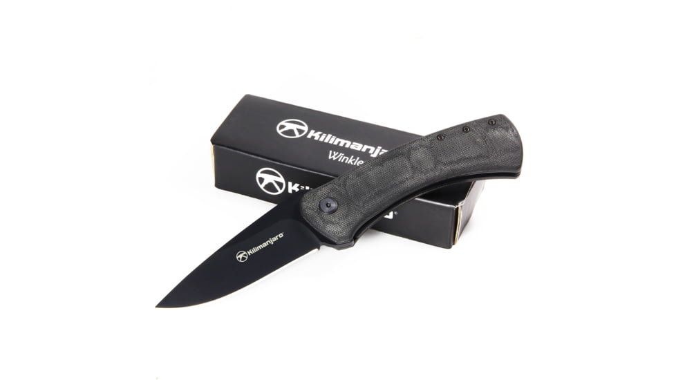 Kilimanjaro Gear AUS-10 Stainless Steel Blade DW Folder Folding Knife, Overall Length 7,5 in., Gray, 910143