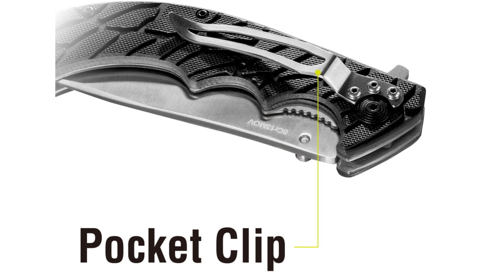 Kilimanjaro Gear Makazi Folding Knife,3.8in, Black G10 Handle,Plain Blade KJ910059