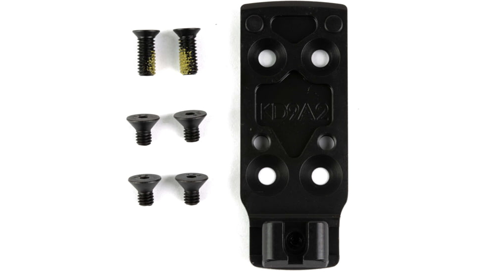 Kimber America Optic Plate, For Kimber KDS9c to RMSc/Holosun K Footprint, Includes Rear Sight, Matte Finish, Black 4200421