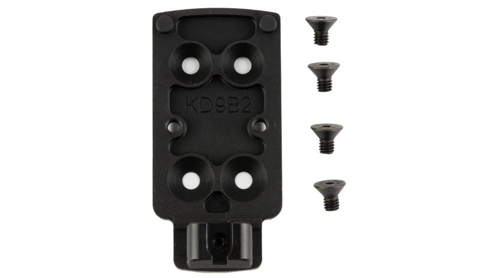 Kimber America Optic Plate, For Kimber KDS9c to Trijicon RMR Footprint, Includes Rear Sight, Matte Finish, Black 4200422