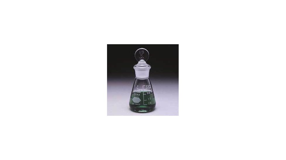 Kimble/Kontes KIMAX Erlenmeyer Flasks with [ST] Glass Stopper, Graduated, Kimble Chase 26600 1000