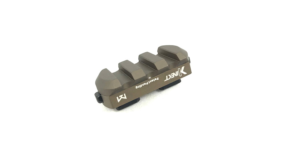 Kinetic Development Group Kinect 3 Slot Picatinny Rail Section, FDE, KIN5-100-C07