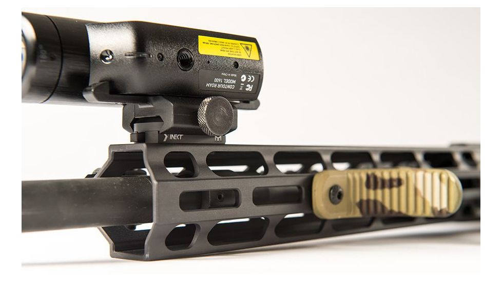 Kinetic Development Group Kinect MLOK Single Picatinny Rail Section, 3Slot, Black KIN5-100