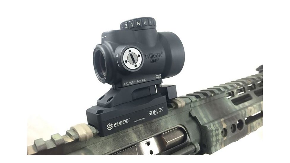 Kinetic Development Group SIDELOK MRO MOUNT Lower 1/3 Co-witness, Black SID5-220