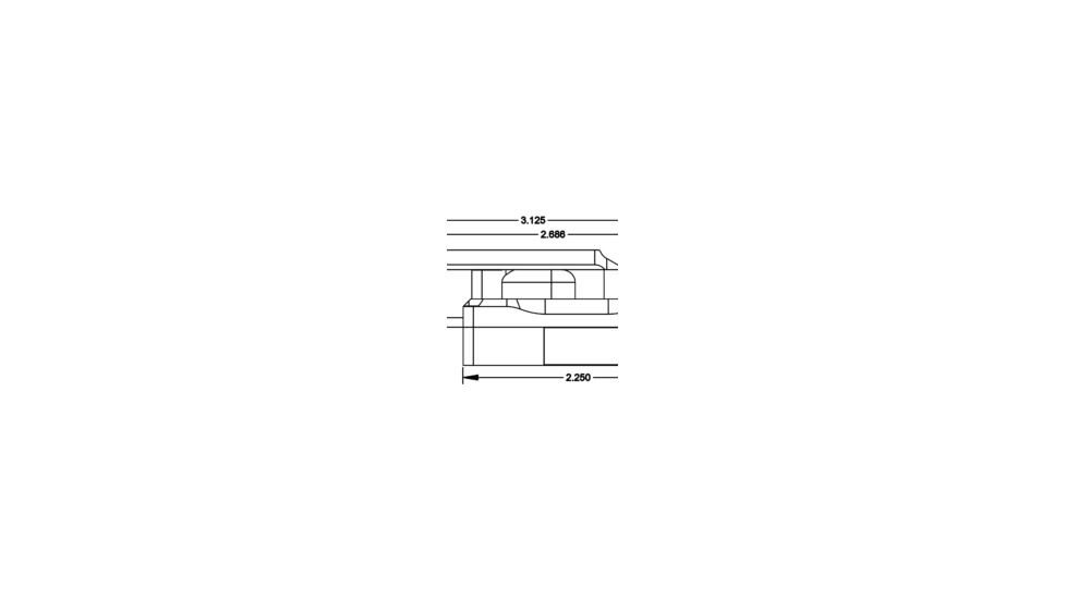 Kinetic Development Group Sidelok Trijicon RMR Mount, Absolute Co-witness, Black, SID5-230