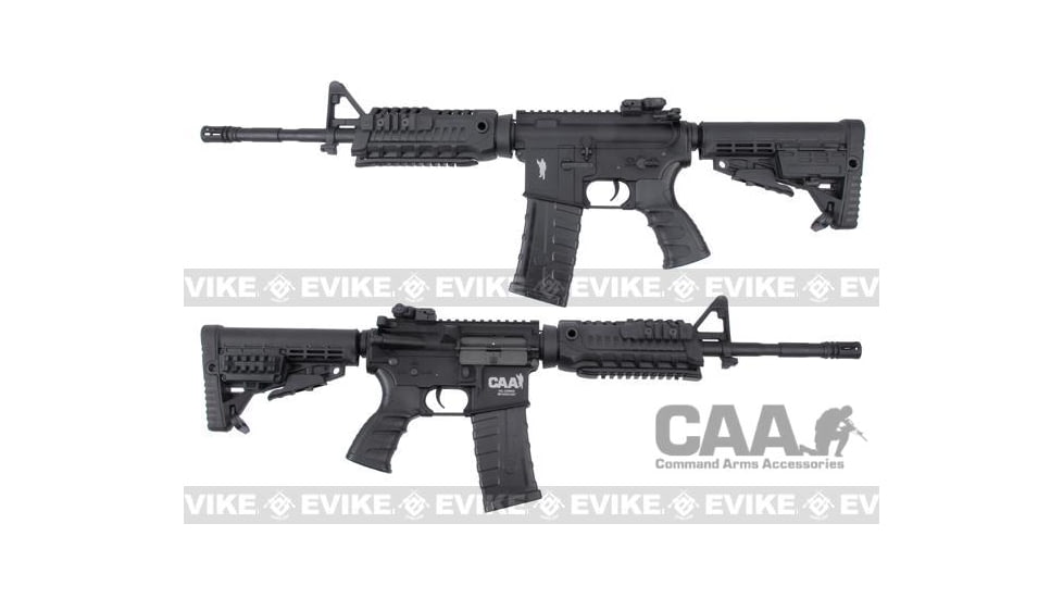 King Arms / Eagle Force CAA Licensed Airsoft AEG Rifle, M4 Carbine, Black, CAD-AG-06-BK