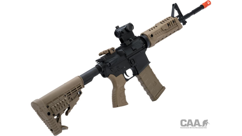 King Arms / Eagle Force CAA Licensed M4 Airsoft AEG Rifle by King Arms, Carbine, Dark Earth/Black, CAD-AG-06-DE