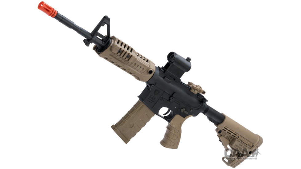 King Arms / Eagle Force CAA Licensed M4 Airsoft AEG Rifle by King Arms, Carbine, Dark Earth/Black, CAD-AG-06-DE