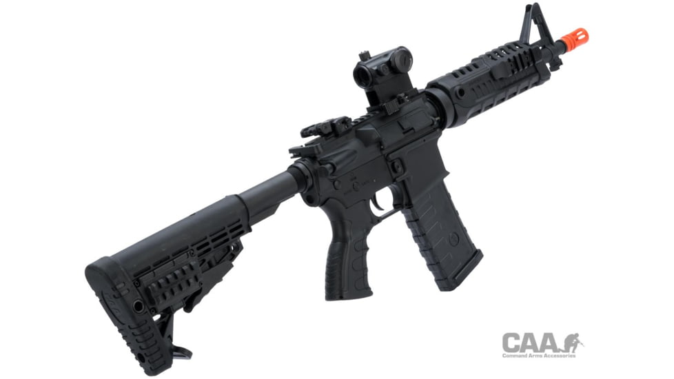 King Arms / Eagle Force CAA Licensed M4 Airsoft AEG Rifle by King Arms, Model CQB, Black, CAD-AG-07-BK