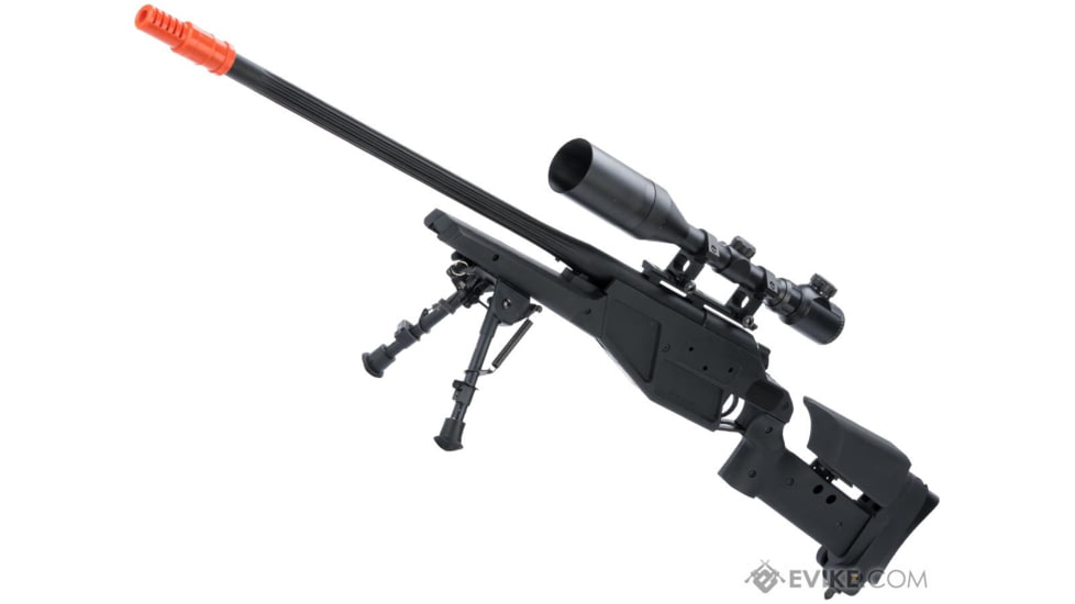 King Arms / Eagle Force Elite Series Straight-Pull Bolt Action K93 LRS1 Airsoft Sniper Rifle, Black, KA-AG-87-BK