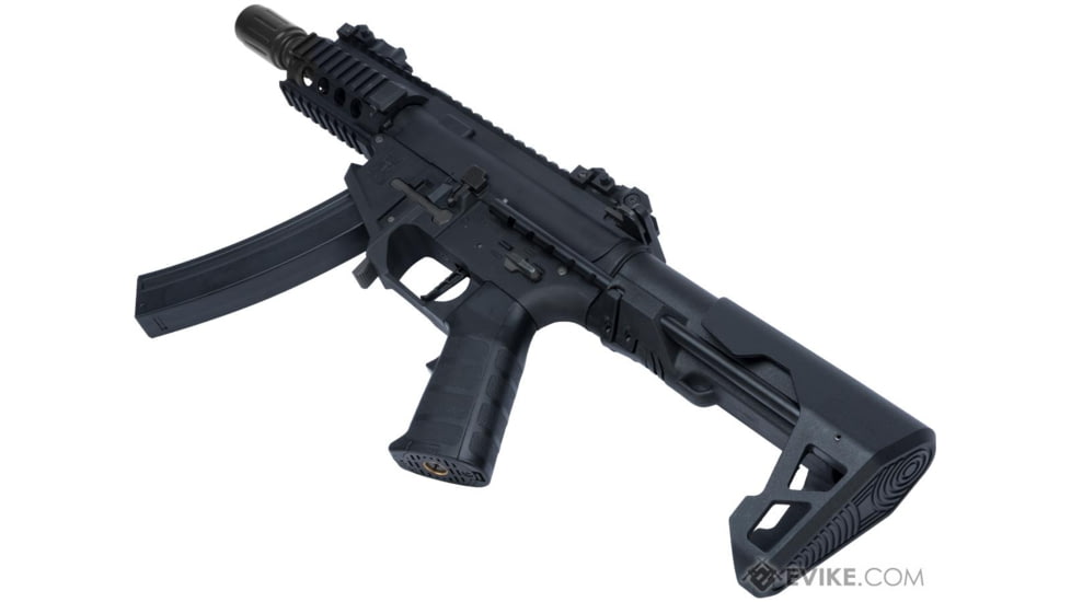 King Arms / Eagle Force PDW 9mm SBR Airsoft AEG Rifle, Shorty, Black, KA-AG-229-BK