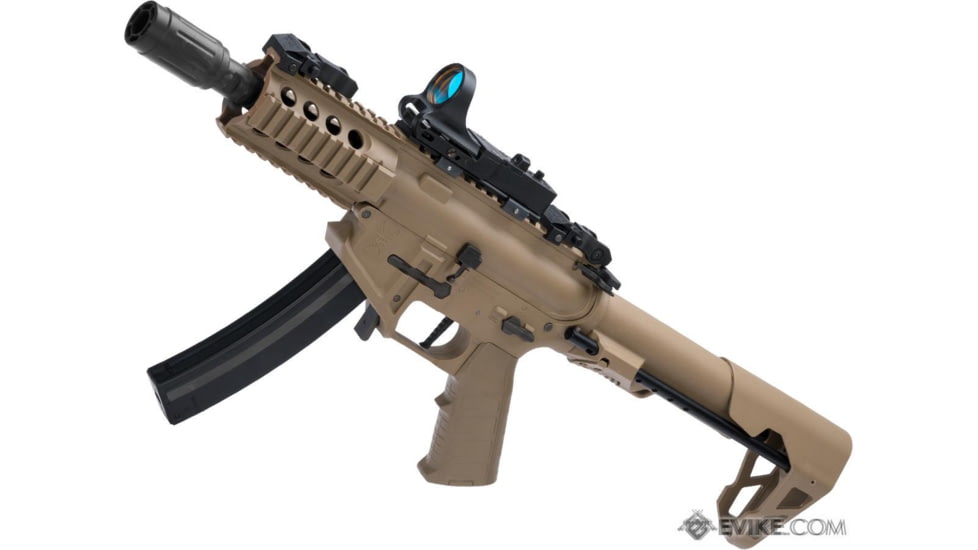 King Arms / Eagle Force PDW 9mm SBR Airsoft AEG Rifle, Shorty, Desert Earth, KA-AG-229-DE