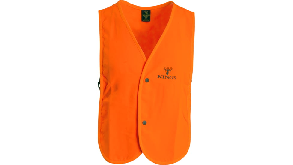King's Camo Hunting Vest, Blaze Orange, Large/Extra Large, KBZ410-BZ-LXL