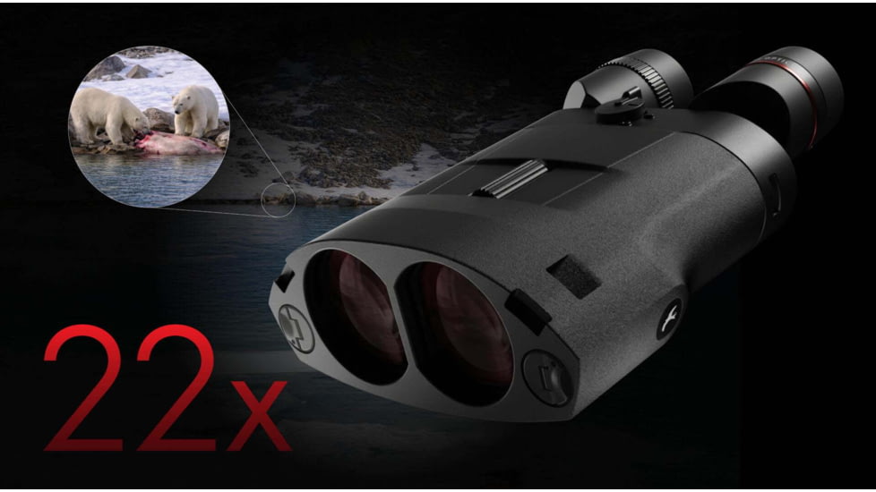 Kite Optics APC Stabilized Binocular, 22x50mm, Black, K280628
