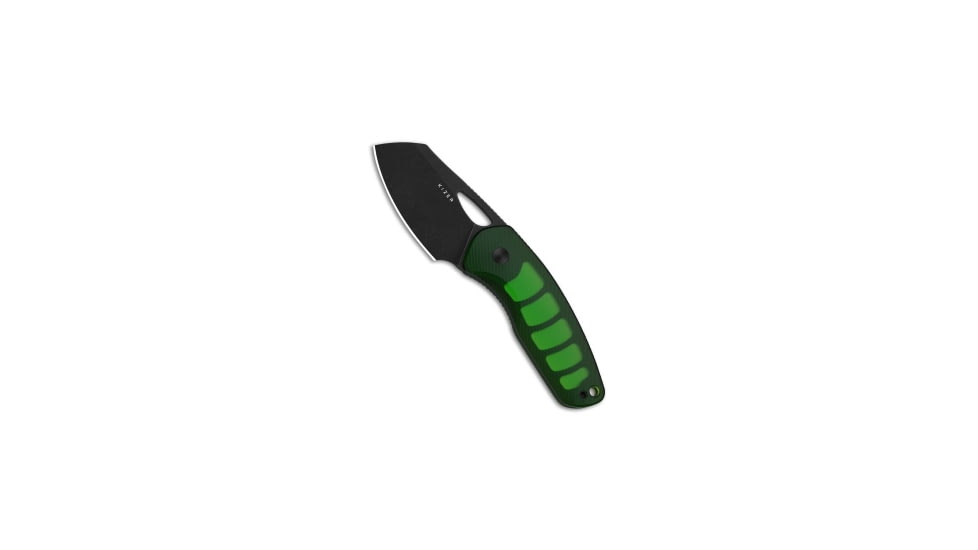 Kizer Kizer Hornet Fixed Blade Knife Green Acrylic 2.5" Black PVD &amp; Stonewashed, Green, 14C28N, adult, BHQ-231182
