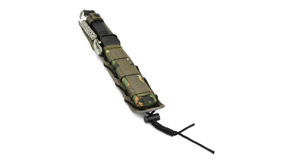Kizlyar Delta Tactical Echelon Fixed Blade Knife,6in,Satin D2 Steel Broad Tip Blade,Black Kraton Handle KK0209