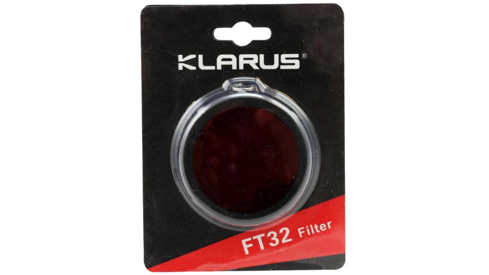 Klarus Flashlight Filter, XT32 Flashlights, Red, FT32-RED